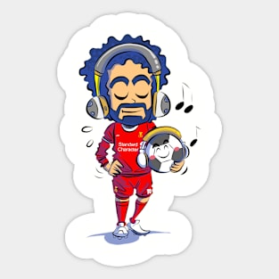 Liste to the Music with salah and the ball Sticker